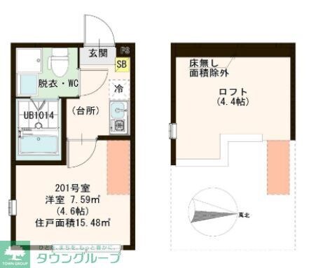 クレスト小岩の物件間取画像