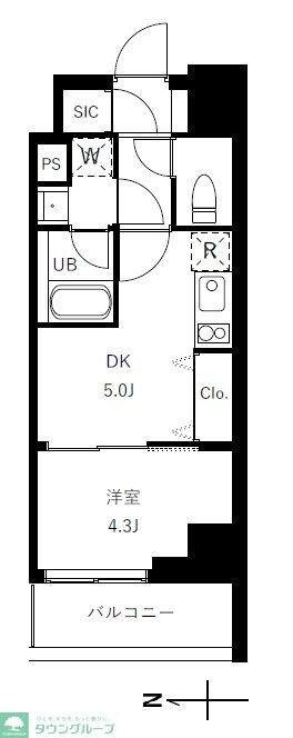 グランジット蔵前の物件間取画像