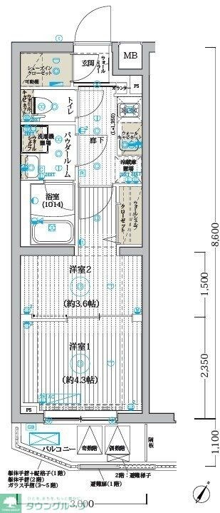 ブライズ堀切菖蒲園の物件間取画像