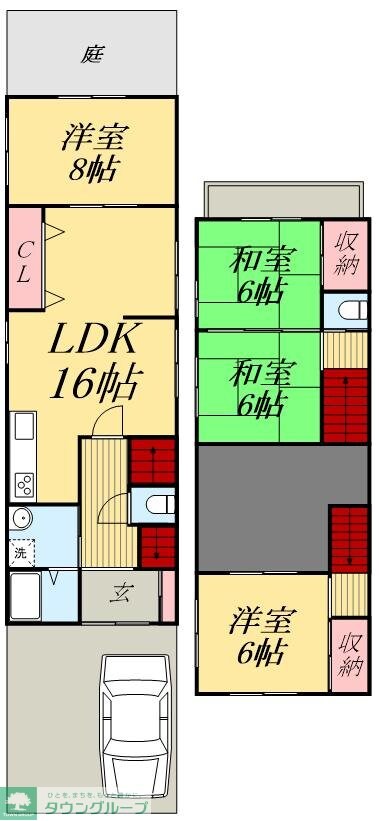 お花茶屋戸建ての物件間取画像