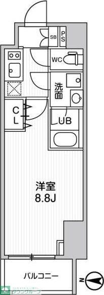 ALTERNA菊川IIの物件間取画像