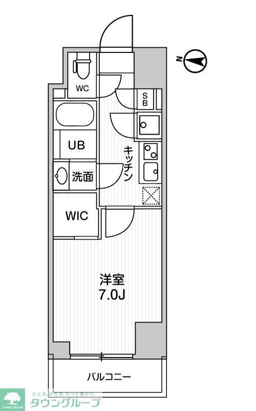 ガリシア森下Vの物件間取画像