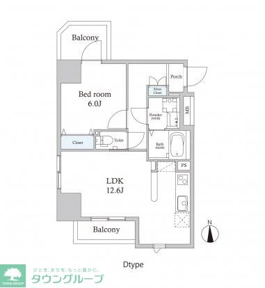 スカイグランデ新御徒町の物件間取画像