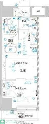 ラフィスタお花茶屋の物件間取画像