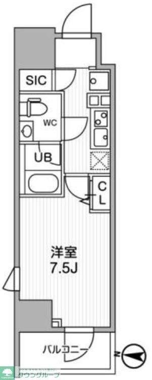 ALTERNA亀戸の物件間取画像