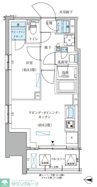 パークアクシス西大島コンフォートスクエアの物件間取画像