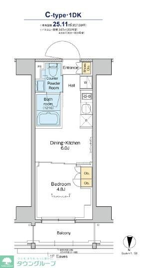 プラウドフラット亀戸の物件間取画像