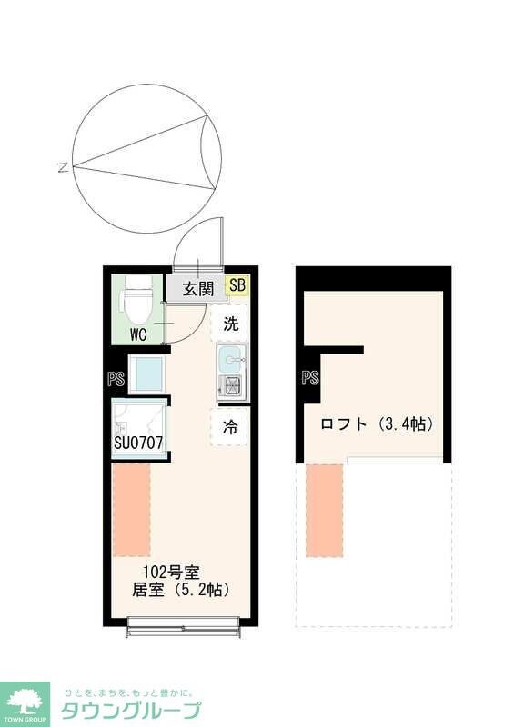 SLSG荒川町屋の物件間取画像