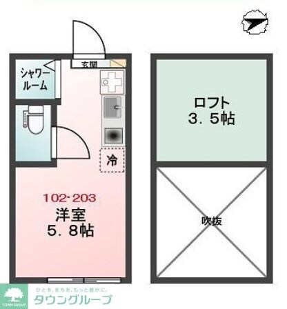 Glanz町屋Iの物件間取画像