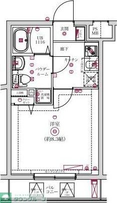 レンティーヴァ綾瀬の物件間取画像