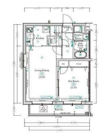 ヴァレッシア曳舟アンベリールの物件間取画像