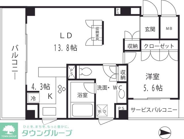 オークウッドハウスの物件間取画像