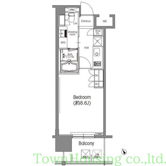 BPRレジデンス三田伊皿子坂の物件間取画像