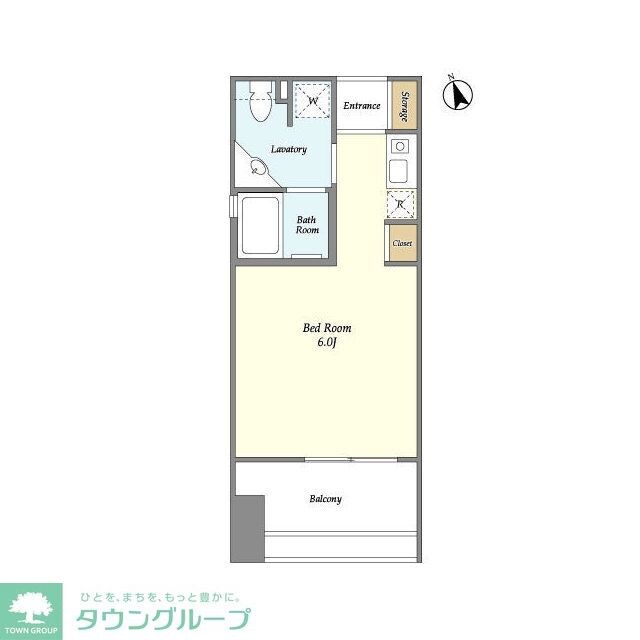 クレジデンス神谷町の物件間取画像