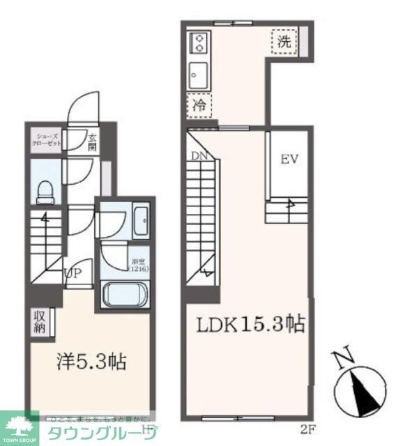 TRADIS 荏原中延の物件間取画像