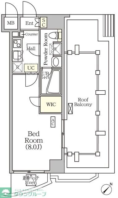 アジールコート門前仲町の物件間取画像