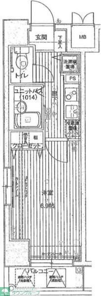 メインステージ西麻布IIの物件間取画像
