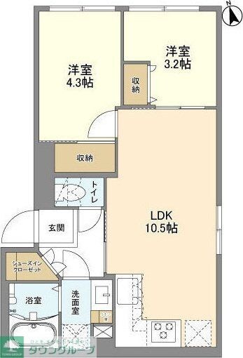 ウェルスクエア新宿戸山の物件間取画像