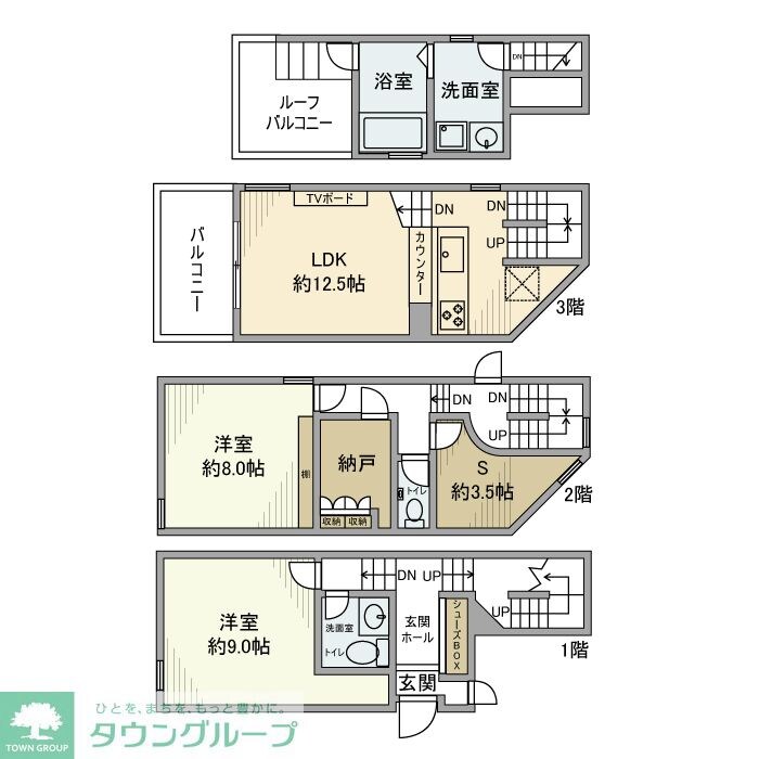 下目黒戸建の物件間取画像