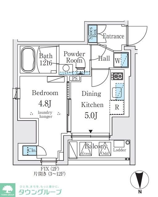ジオエント秋葉原の物件間取画像