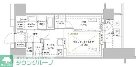 パークスフィア牛込神楽坂の物件間取画像