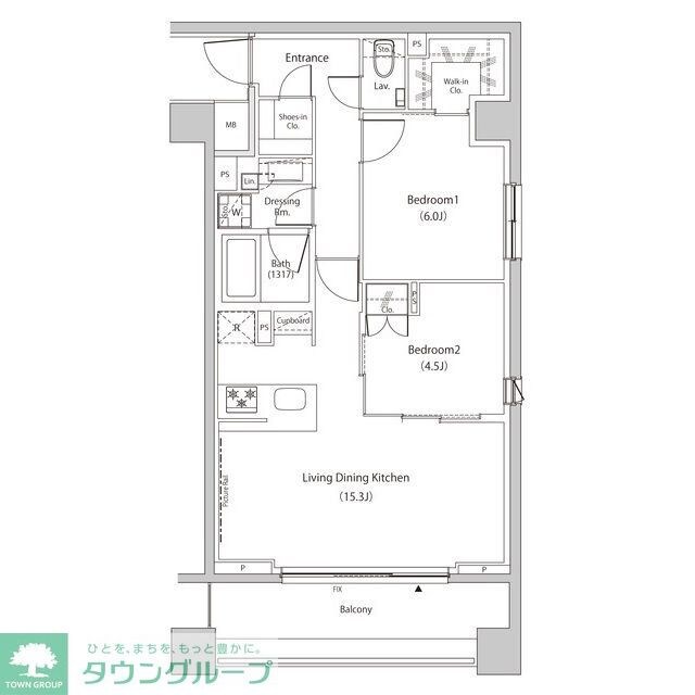 ザ・パークハビオ目黒プレイスの物件間取画像