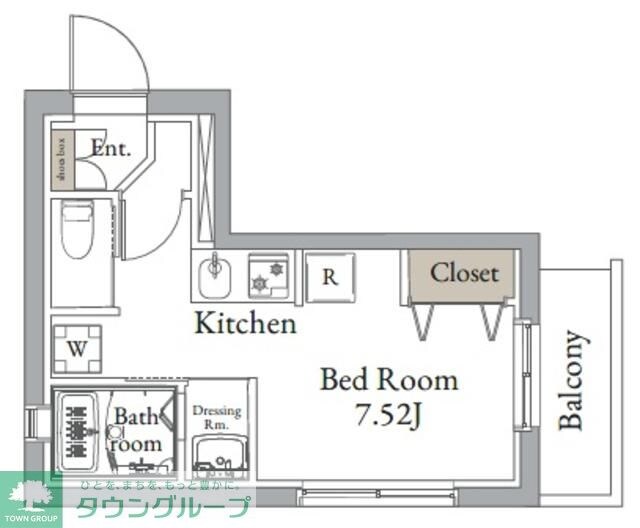 ヴィンテージCITY月島の物件間取画像