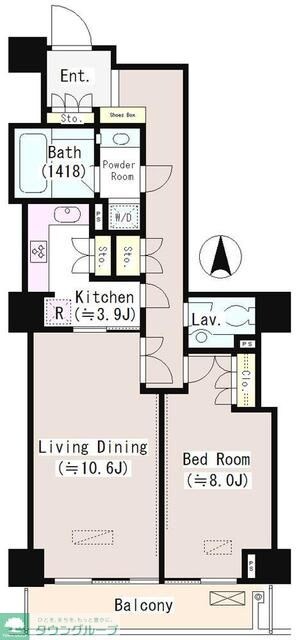恵比寿ガーデンテラス弐番館の物件間取画像