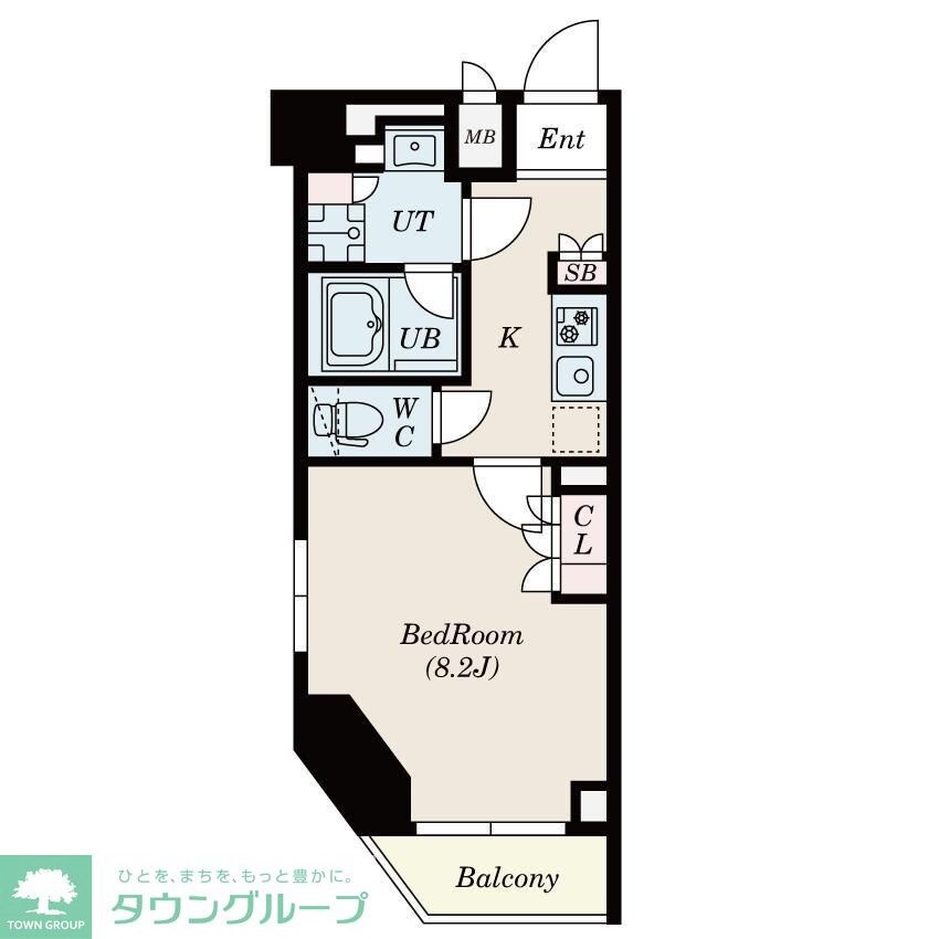 S-RESIDENCE三田慶大前の物件間取画像