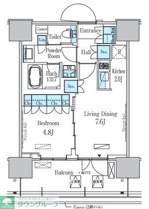 HARUMI FLAG PORT VILLAGE C棟の物件間取画像