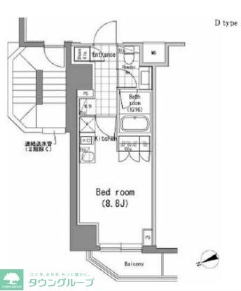 パークハビオ新橋の物件間取画像