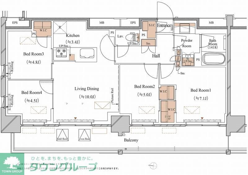 ブランシエスタ木場の物件間取画像