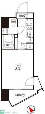 V-music蒲田の物件間取画像