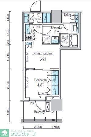 HARUMI FLAG PORT VILLAGE D棟の物件間取画像