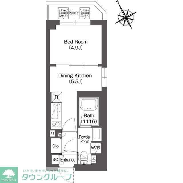 コンフォリア上目黒の物件間取画像