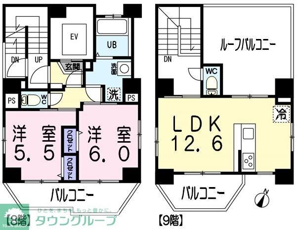 サンマルティーノ東麻布の物件間取画像