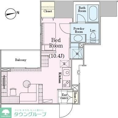 ロイジェントパークス四ツ谷の物件間取画像