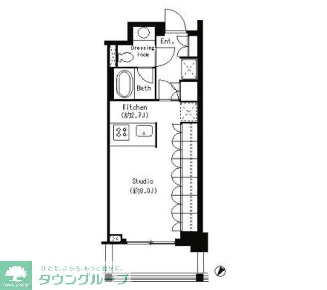 パークキューブ目黒タワーの物件間取画像