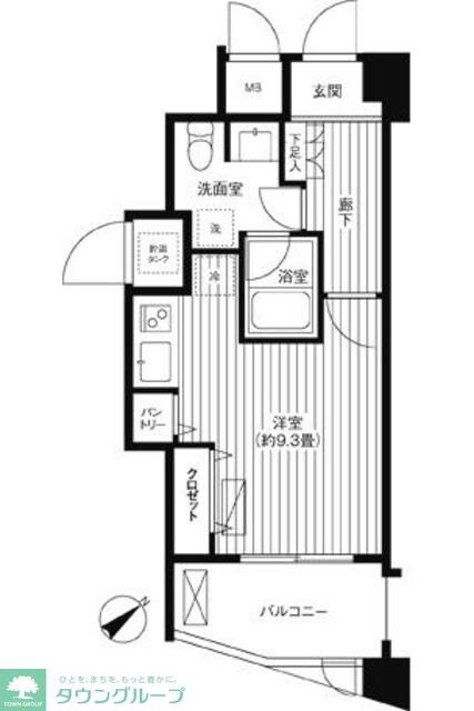 コスモリード新宿余丁町の物件間取画像