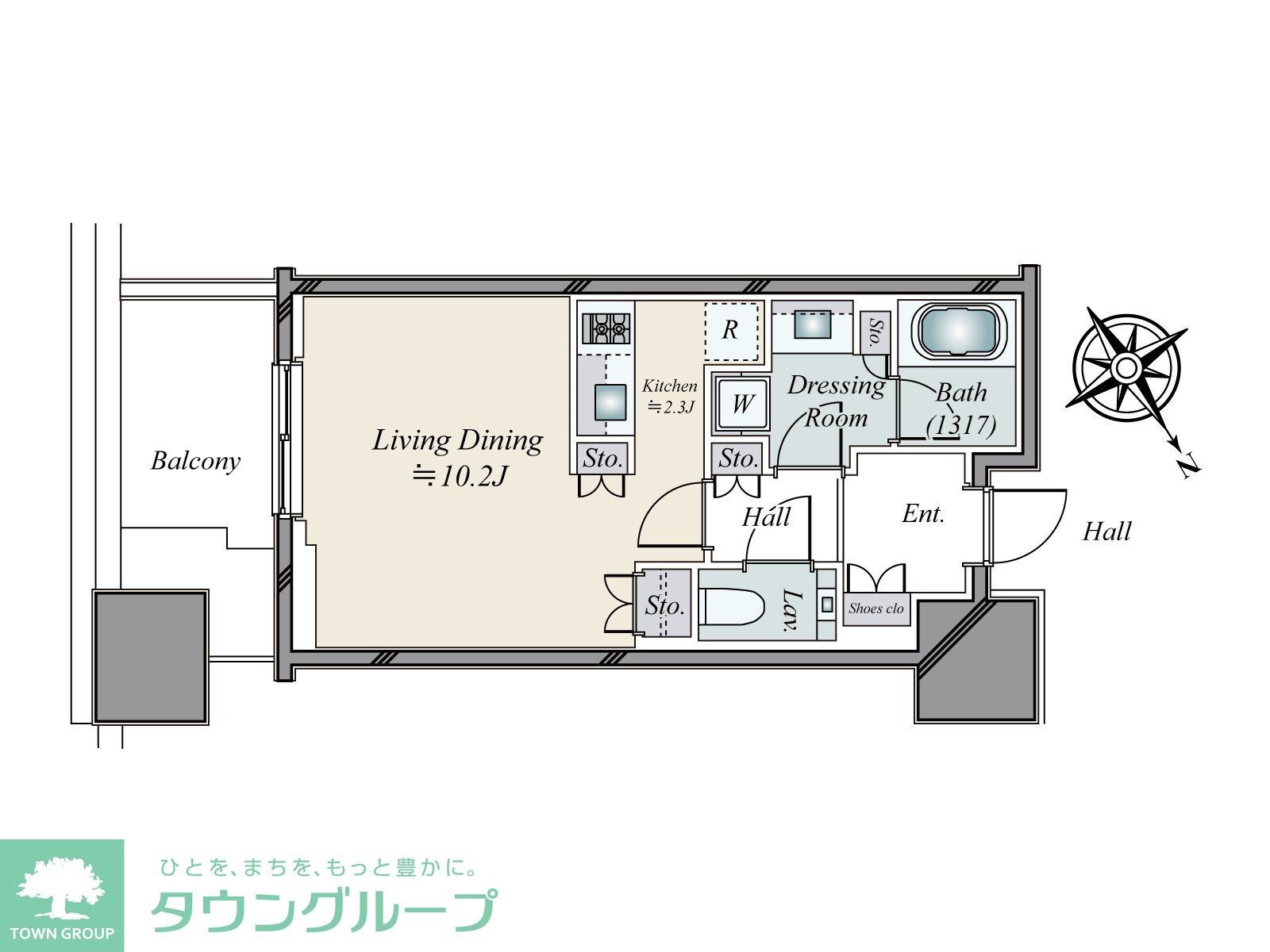 麻布台ヒルズレジデンスBの物件間取画像