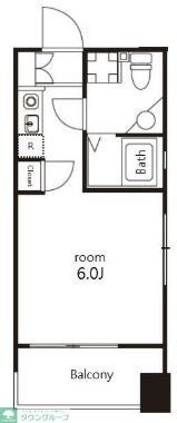 クレジデンス神谷町の物件間取画像