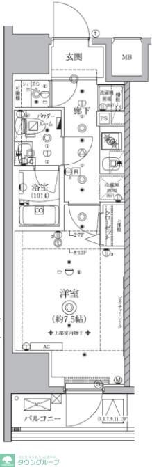 ALTERNA亀戸の物件間取画像