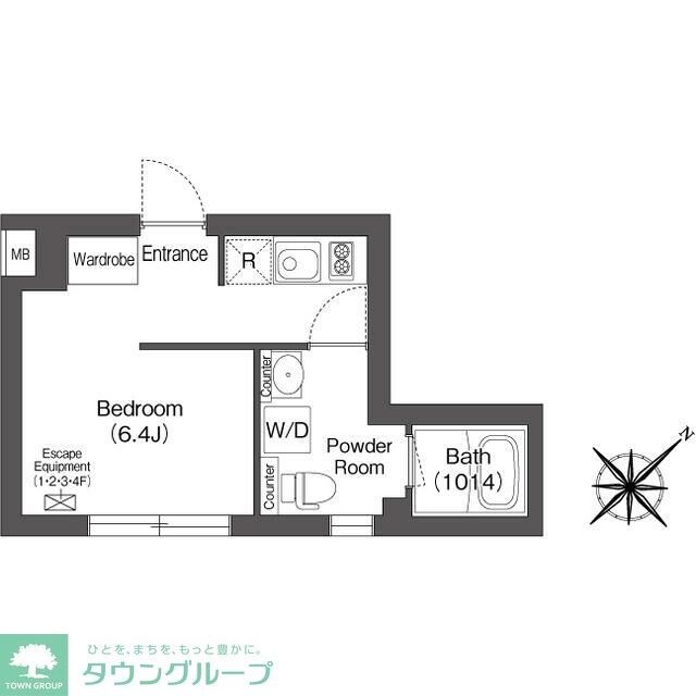 エスタート大井町フォレストの物件間取画像