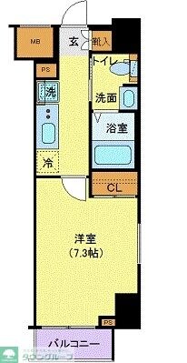 ジェノヴィア目黒南グリーンヴェールの物件間取画像