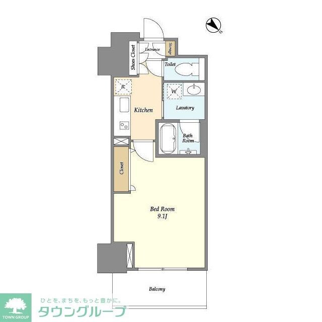 フロンティア新宿タワーの物件間取画像