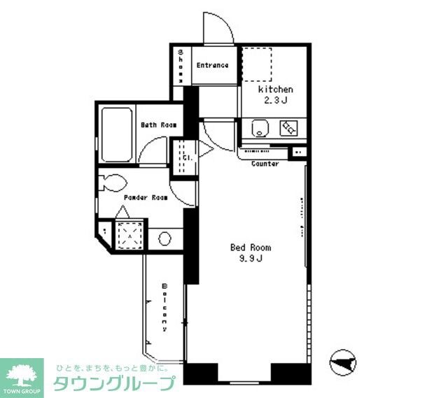 パークアクシス西麻布ステージの物件間取画像
