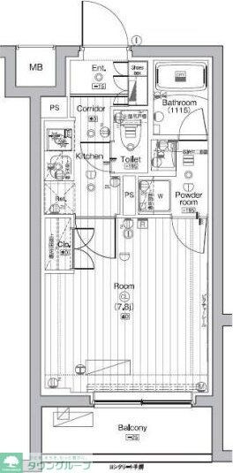 COURTYARD洗足の物件間取画像