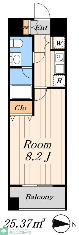 VIDA・スカイコート品川の物件間取画像