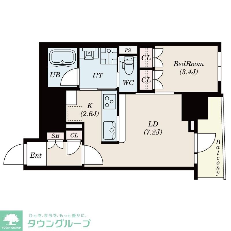 S-RESIDENCE日本橋馬喰町Aereの物件間取画像