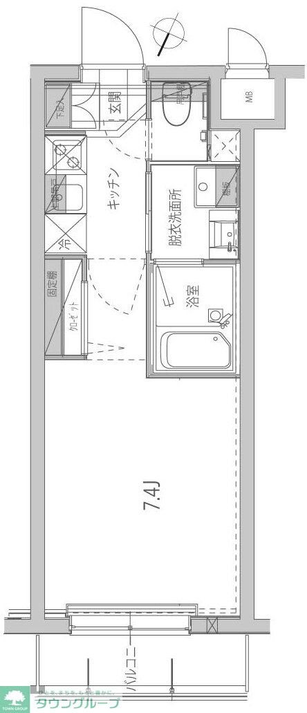 ハーモニーレジデンス品川高輪の物件間取画像